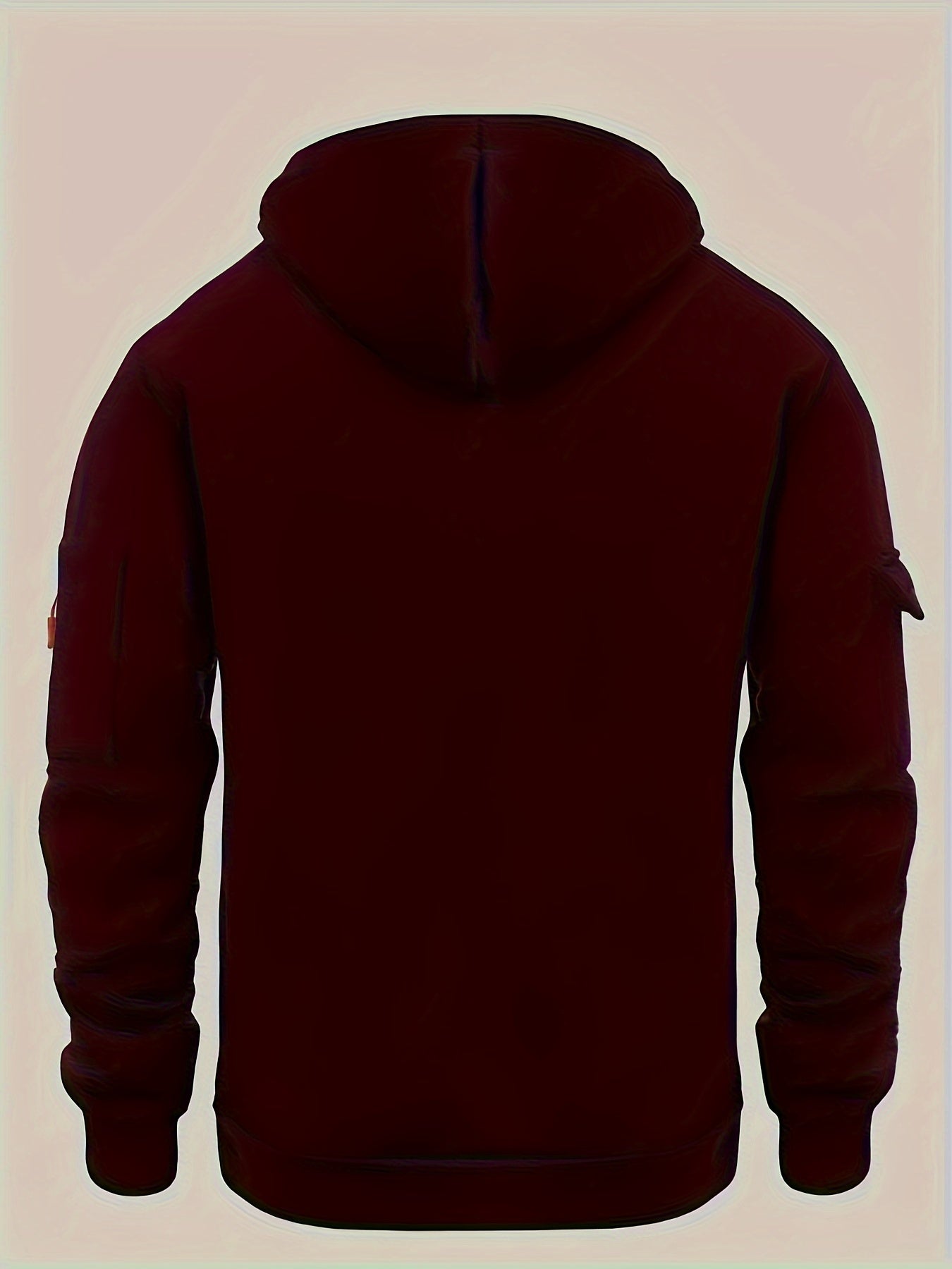 Effen kleur voor herenHalf-zip design Lange mouw Casual sweatshirt met capuchon en kangoeroezak voor herfst/winter casual dagelijks gebruik